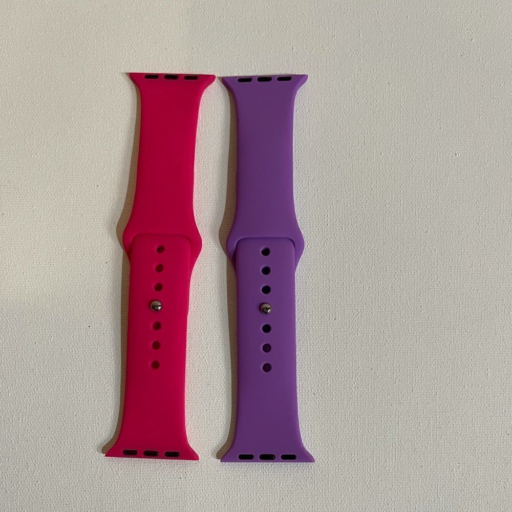 Bands for Apple Watch set of 2 pink & purple 38/40